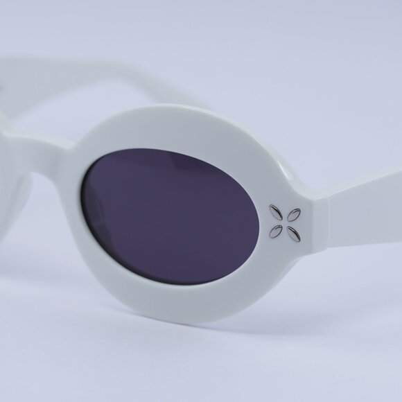 ?️ New Azzedine Alaïa AA0059S 002 Sunglasses - Ivory Frame, Grey Lenses main image 9